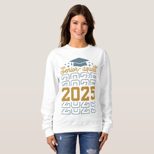 Classe senior 2025 rétro Graduation Senior tshirt (Devant entier)
