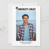 Classe simple Photos Grad & Invitation de la fête (Devant)