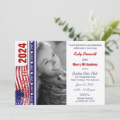 Classe Spirit Patriotic Graduation Faire-part (Debout devant)