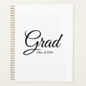 Classe supérieure année noir blanc texte de script (Devant)