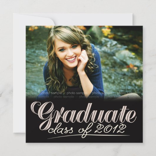 Classe supérieure de Invitation blanc moderne 2012 (Devant)