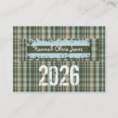 Classe supérieure Plaid de 2010 Carte photo (Dos)