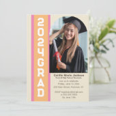 Classe tendance de 2024 Invitation de graduation p (Debout devant)
