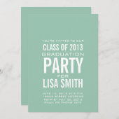 CLASSE VERTE DE MINT SIMPLE DE 2013 INVITATION À L (Devant / Derrière)