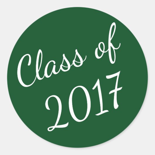 Classe verte et blanche des Stickers Graduation 20 (Devant)
