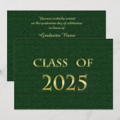 Classe verte et Gold de la carte 2025 (Devant / Derrière)