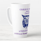 Classe Woodward de 1972 50e Reunion Latte Mug (Angle gauche)