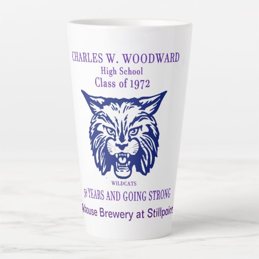 Classe Woodward de 1972 50e Reunion Latte Mug (Devant)