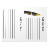 Classeur Carnet Note Pad Insertion (Devant)