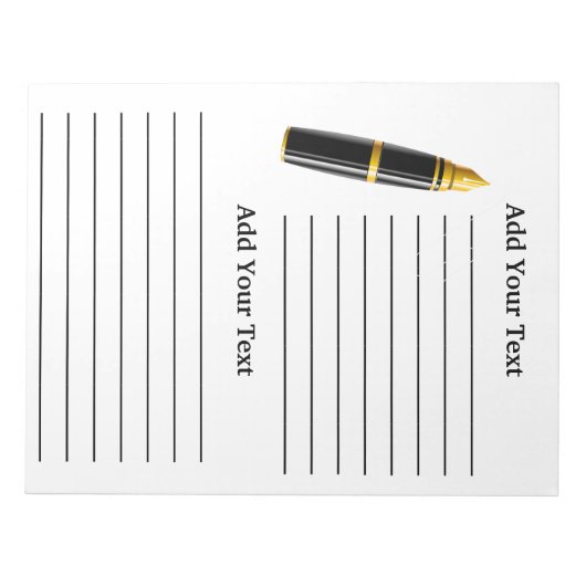 Classeur Carnet Note Pad Insertion (Devant)