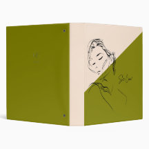 Classeur de croquis de mode minimaliste "Elle peut