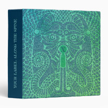 Classeur de face Dragon personnalisable mousse/jea