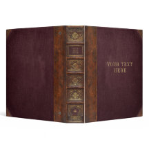 Classeur de livres Vintage Faux Leather