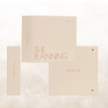 Classeur de planification Mariage tendance | Beige