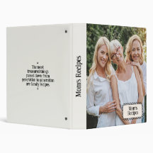 Classeur de Recettes de Famille Personnalisé avec