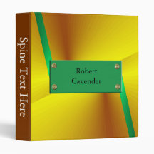 classeur d'or vert abstrait