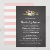 CLASSEUR FLORAL| INVITATION À LA DOUCHE BRIDALE (Devant / Derrière)
