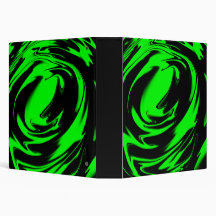 Classeur liquide noir et vert