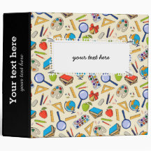 Classeur motif scolaire