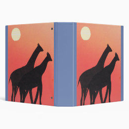 Classeur ou carnet avec design girafe