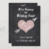 CLASSEUR RENOUVELANT LE MARIAGE VOTE INVITATION (Devant / Derrière)