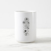 Classic 15 oz Floral Outline Mug (Centre)