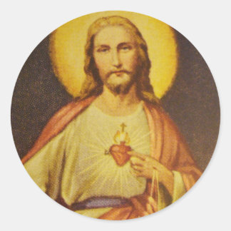Classic 1950's Sacred Heart of Jesus CCD Stickers