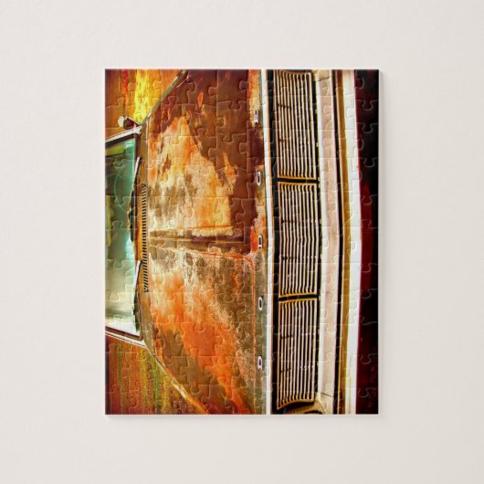 Classic 1966 Dodge Dart Rusted Car Legpuzzel (Verticaal)