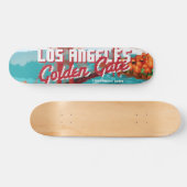 Classic 1980s L.A Golden Gate Video game box art. Skateboard (Horizontaal)