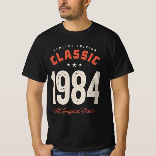 Classic 1984 - 40e Vintage T-shirt (Voorkant)