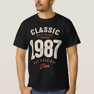 Classic 1987 - 35th Birthday Retro T-shirt