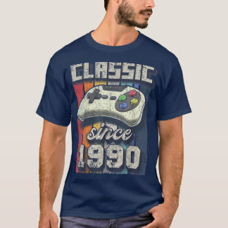 Classic 1990 32nd Birthday Retro Video Game Contro T-shirt