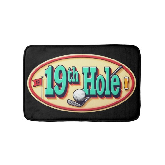 Classic 19th Hole Golf Badkamer Fun Badmat (Voorkant)
