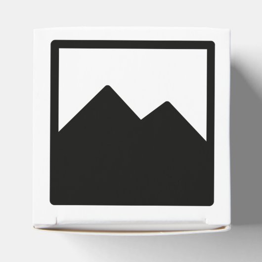 Classic 2x2 Bruiloft Favor Box Sjabloon Bedankdoosjes (Bovenkant)