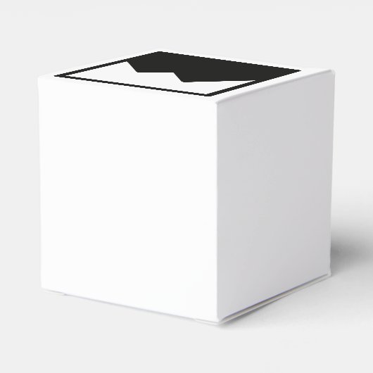 Classic 2x2 Bruiloft Favor Box Sjabloon Bedankdoosjes (Achterkant)