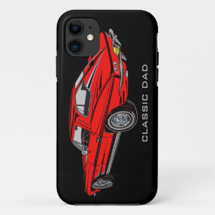 Classic 63 Red Corvette iPhone 5 stevige casemate 11 Hoesje