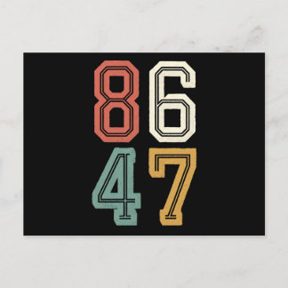 Classic 86 47 Anti Trump 2024 Impeach Briefkaart