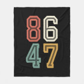  Classic 86 47 Anti Trump 2024 Impeach Fleece Deken (Voorkant)