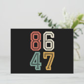  Classic 86 47 Anti Trump 2024 Impeach Kaart (Staand voorkant)