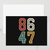  Classic 86 47 Anti Trump 2024 Impeach Kaart (Voorkant / Achterkant)