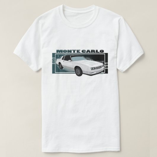 Classic 86 Monte Carlo SS-afbeelding T-shirt (Design voorkant)