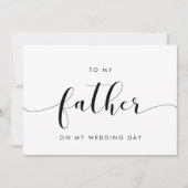 Classic à mon père sur ma carte de jour de mariage (Devant)