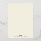 Classic Afstuderen foto Folie Aankondiging (Achterkant)