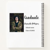 Classic afstuderen Voeg foto toe Naam klasse jaar  Notitieboek (Achterkant)