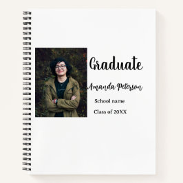 Classic afstuderen Voeg foto toe Naam klasse jaar  Notitieboek