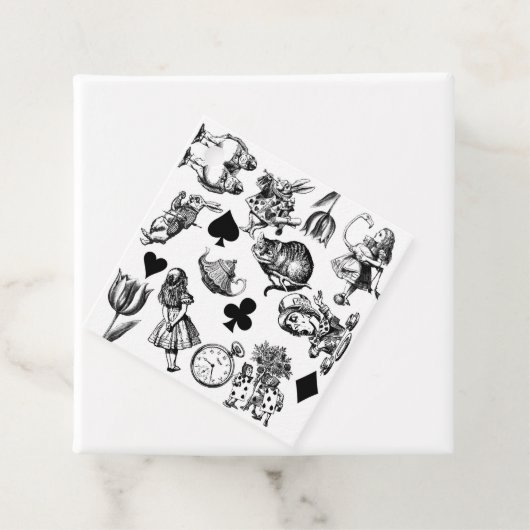 Classic Alice in Wonderland Characters: Origineel Bedankjes Labels (In situ)
