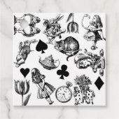 Classic Alice in Wonderland Characters: Origineel Bedankjes Labels (Voorkant)