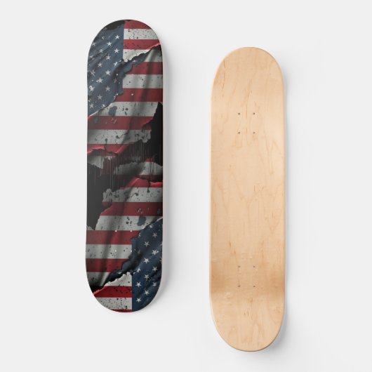 Classic American Flag Skateboard Deck (Recto)