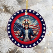 Classic American Patriotism Keramisch Ornament