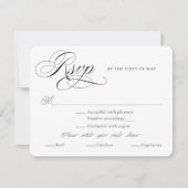 Classic Ampersand Invitation Reply Kaarten (Voorkant)